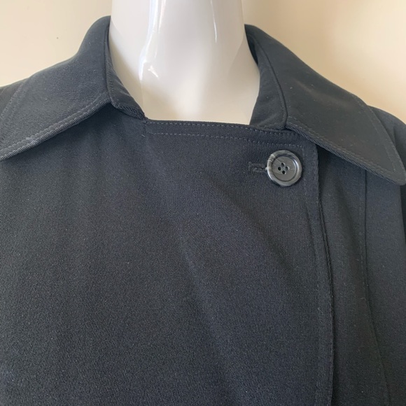 Vintage double breasted trenchcoat black - Picture 3 of 12